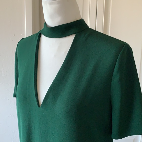 ZARA FOREST GREEN MINI DRESS - Picture 3 of 6